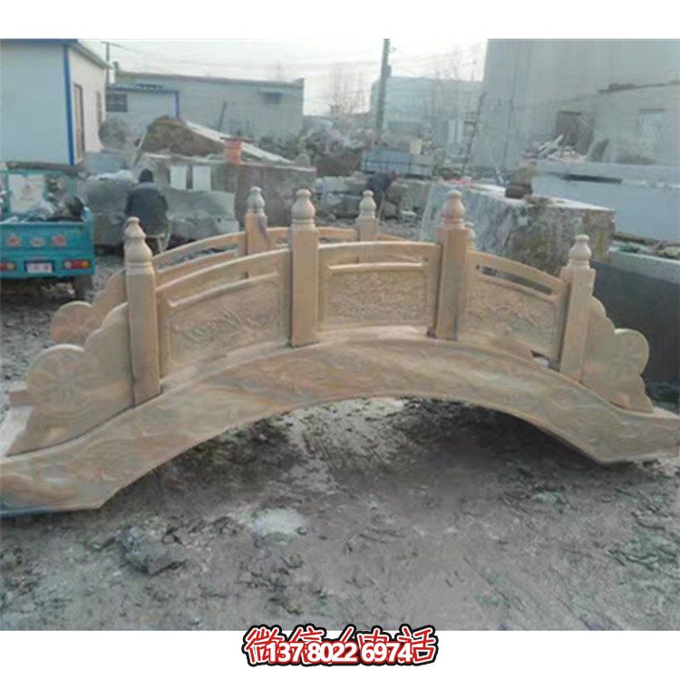 精美花崗巖雕刻石拱橋，為您的庭院裝飾添彩