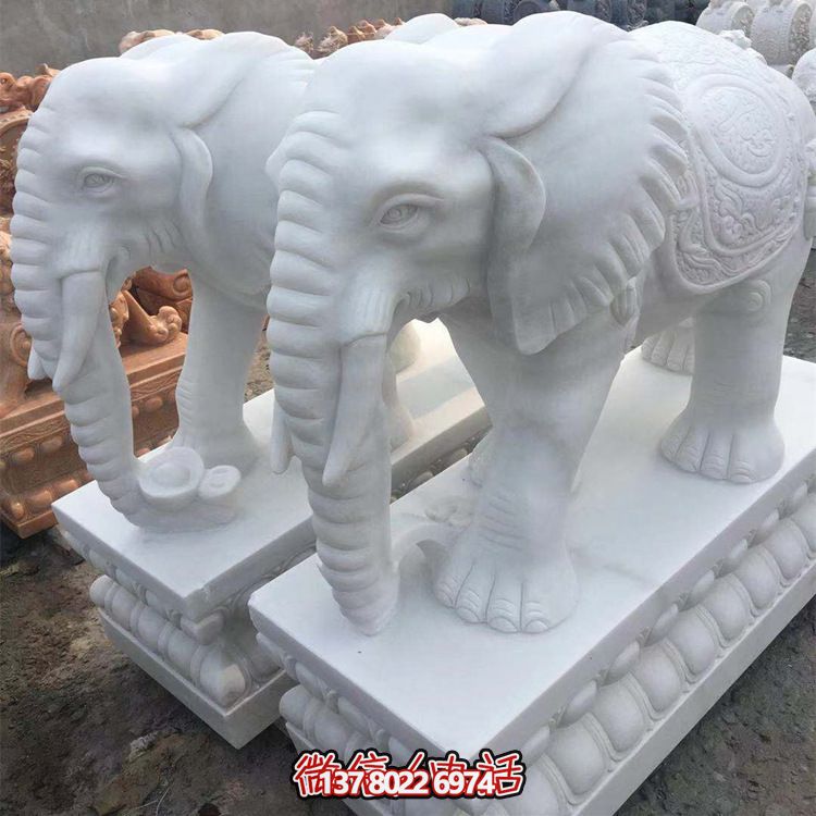 雕塑藝術(shù)融入園林景觀,漢白玉大象石雕點(diǎn)綴戶外 雕塑藝術(shù)融入園林景觀,漢白玉大象石雕點(diǎn)綴戶外