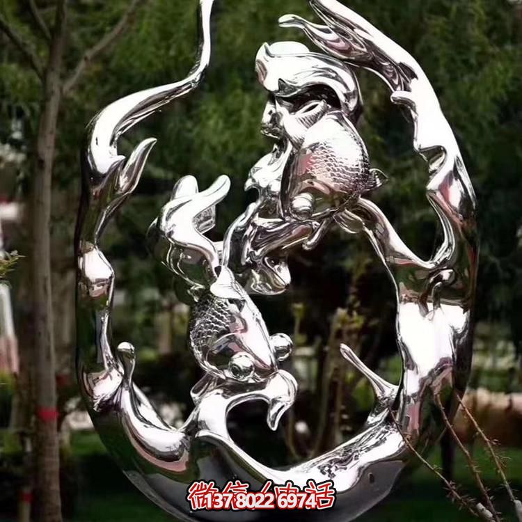 不銹鋼雕塑，為景觀廣場和園林增添抽象藝術