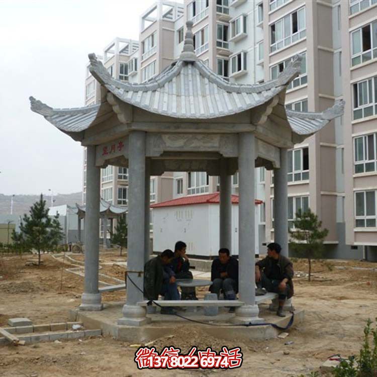 古典風情涼亭，點綴小區廣場，讓您休閑身心
