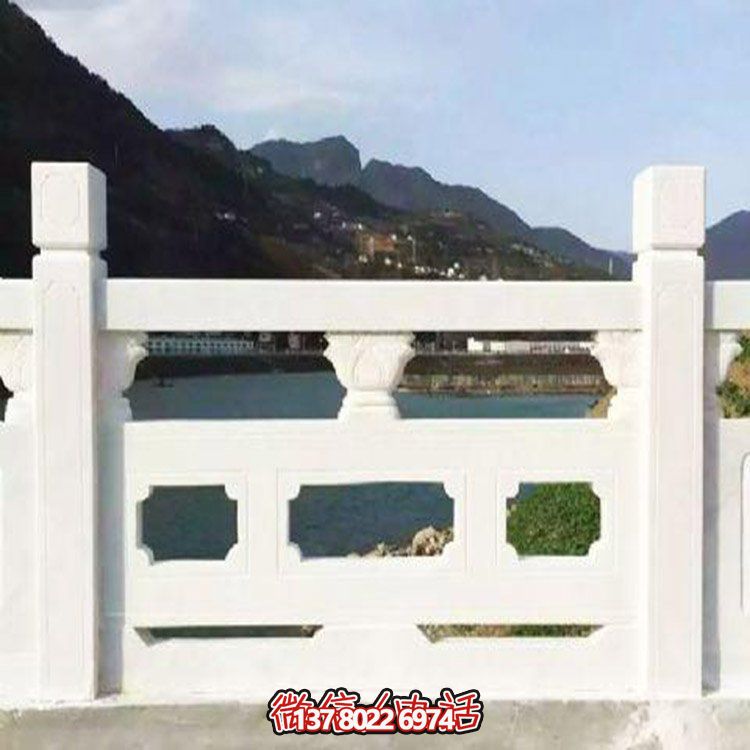 大理石雕刻石欄桿，美輪美奐，護(hù)佑家園