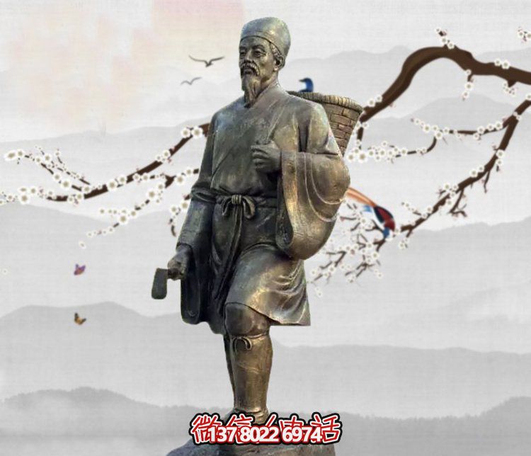 雕塑李時(shí)珍的傳奇，緬懷古老的采藥文化