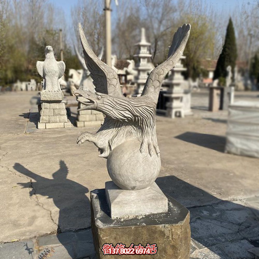 公園抽象個(gè)性石雕老鷹雕塑 公園抽象個(gè)性石雕老鷹雕塑